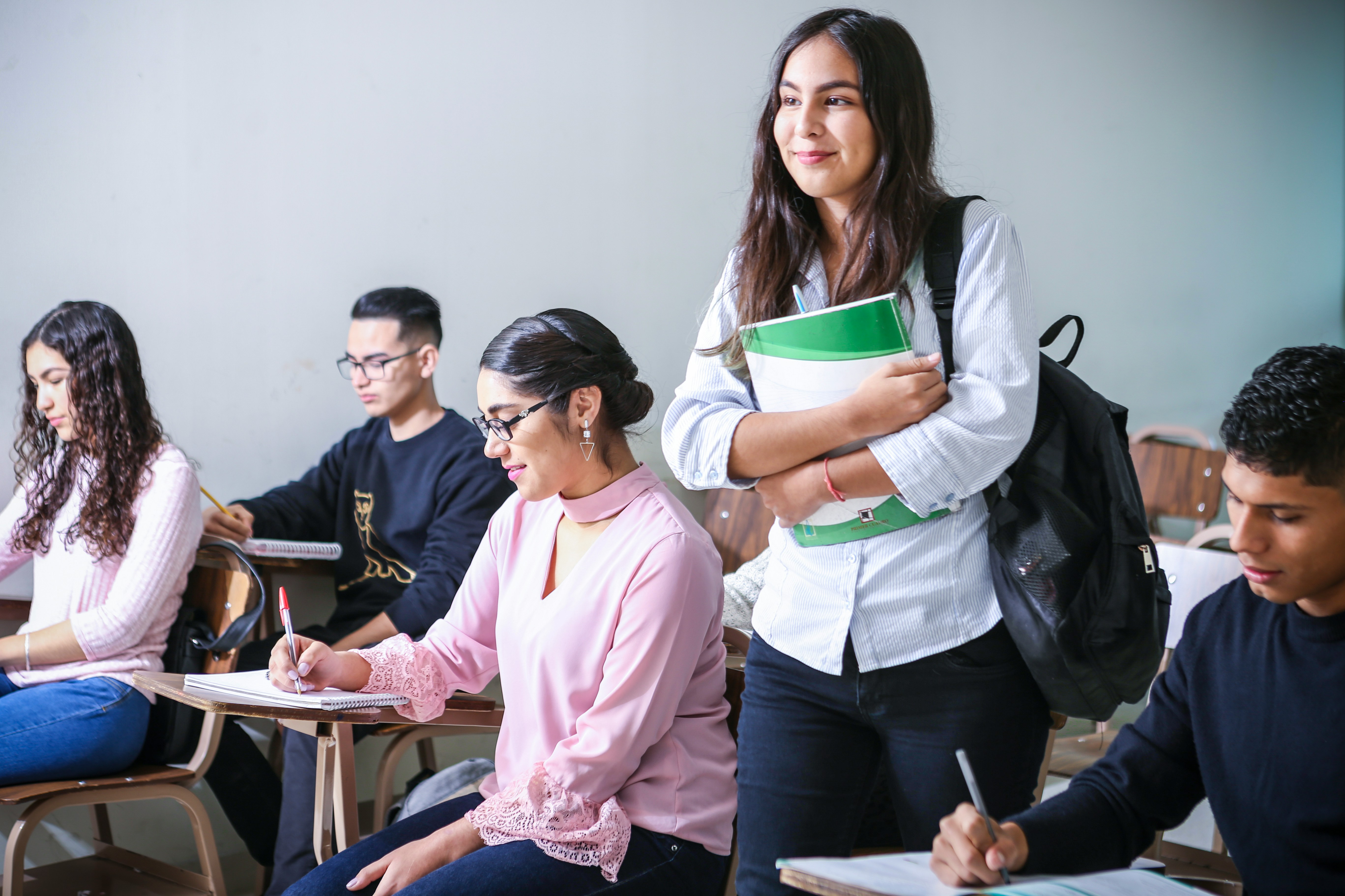 Students engaged in an Axcelero educational program